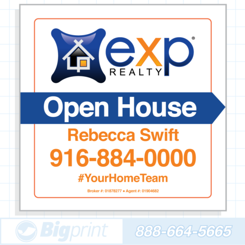 eXp Realty For Sale Sign (24in x 24in, Standard Photo)