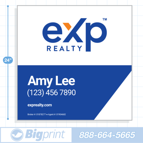 New 2020 main exp realty for sale sign with logo 24x24 inch